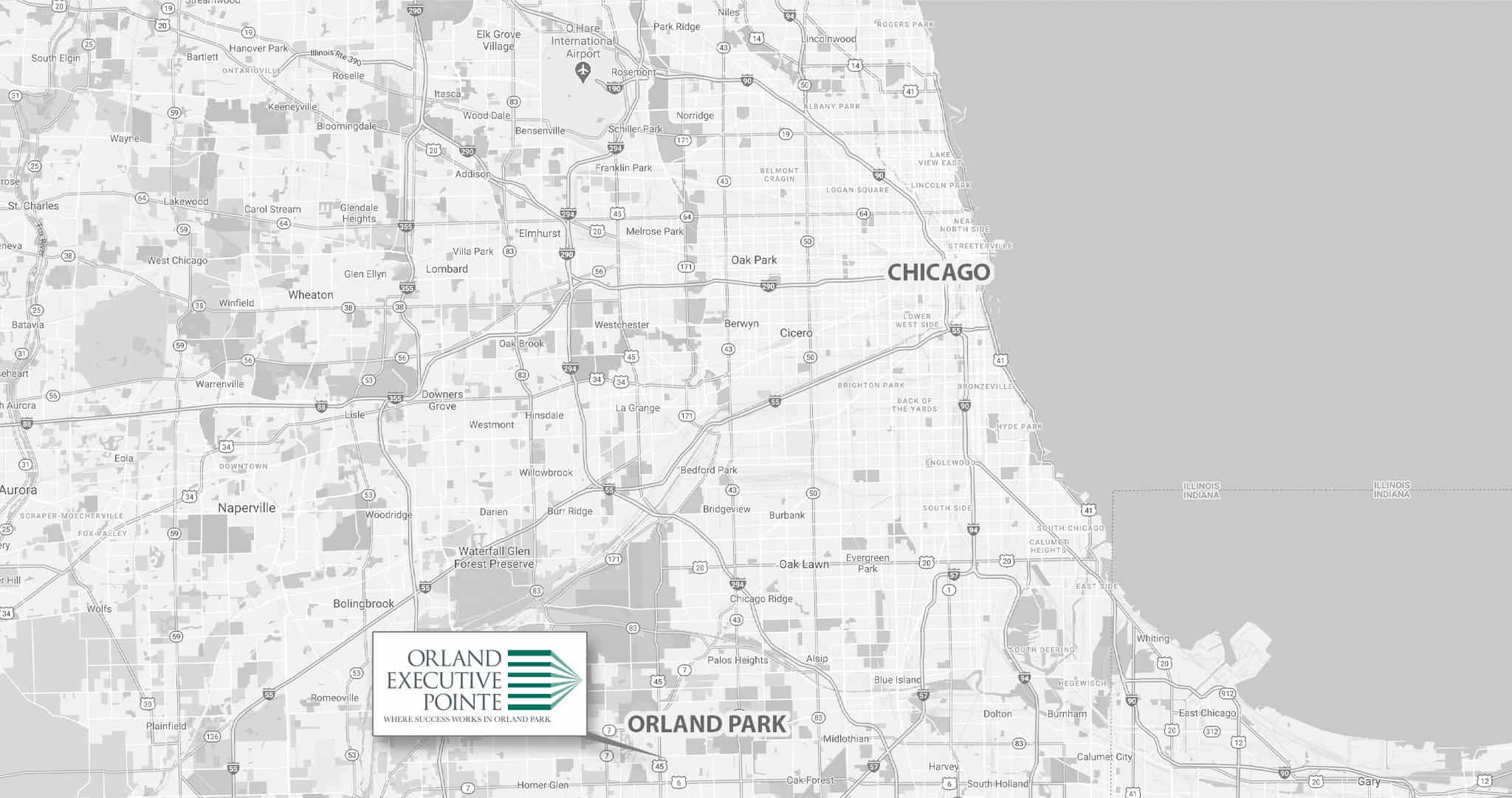 Map Orland Park Chicago Southland